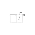Blanco Andano 500 IF/A Nerezový dřez bez odkapu s excentrickým ovládáním, 54x50cm, 525245 - galerie #5