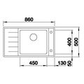 Blanco Andano XL 6S-IF Compact Nerezový dřez s odkapem vlevo, 86x50cm, 523001 - galerie #4