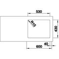 Blanco Etagon 500-IF Nerezový dřez bez odkapu, s pojezdy, 54x44cm, nerez 521840 - galerie #5