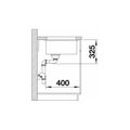 Blanco Subline 500 U Granitový dřez bez odkapu, 53x46cm, černá, spodní montáž, 525995 - galerie #4