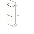 Ideal Standard i.Life Nástěnná skříňka 120 cm, šedý křemen matný T5261NG - galerie #2