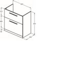 Ideal Standard i.Life A Skříňka pod nábytkové umyvadlo 80 cm, uhlově šedá matná T5274NV - galerie #2