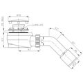 Bruckner Vaničkový sifon nízký,otvor 60 mm,DN40/50,krytka chrom 162.640.3 - galerie #1