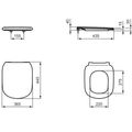 Ideal Standard Tesi WC sedátko se SoftClose, černá mat T3529V3 - galerie #3