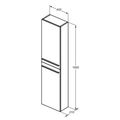 Ideal Standard i.Life S Vysoká skříňka 40 x 160 cm, bílá matná T5288DU  - galerie #2