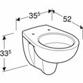 KOLO Rekord Závěsné WC s hlubokým splachováním, bílá K93101000 - galerie #1