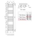 Zehnder Manis M5018RCR Radiátor kombinovaný, 50x180cm, chrom - galerie #3
