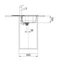 Franke Spart SKN 611-63 Nerezový dřez s odkapem oboustranné provedení, 63,5x50cm, 101.0612.524 - galerie #1