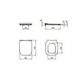 Ideal Standard i.Life A WC sedátko, ultra ploché, Soft-close, bílá T481301 - galerie #3