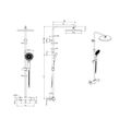 kielle Oudee Sprchový set s termostatem, 260 mm, 3 proudy, matná černá 20602014 - galerie #6