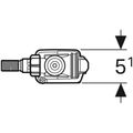 Geberit Napouštěcí ventil Typ 333, boční přívod vody 3/8" a 1/2", 136.702.00.3 - galerie #1