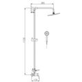 RAV Slezák Colorado Sprchový systém s baterií, rozteč 10 cm, zlato CO182.0/4Z - galerie #1