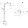 Ravak Sprchový tlačítkový systém s poličkou, chrom/ bílá TE094.01 X070161 - galerie #4