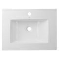 EBS Dream Skříňka s tenkým keramickým slim umyvadlem 61 cm, bílá mat - galerie #1
