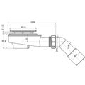 Alcadrain Odtoková souprava pro silnostěnné vaničky 90 mm,  A492 - galerie #1