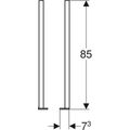 Geberit Duofix Prodloužení noh modulu pro tloušťku podlahy 20-40 cm, 2 ks 111.848.00.1 - galerie #1