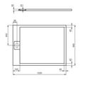 Ideal Standard i.Life Sprchová vanička litá 120 x 90 cm, bílá mat T5221FR - galerie #5