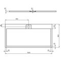 Ideal Standard i.Life Sprchová vanička litá 160 x 80 cm, betonově šedá T5225FS - galerie #4