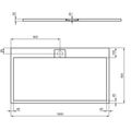 Ideal Standard i.Life Sprchová vanička litá 160 x 90 cm, betonově šedá T5226FS - galerie #4
