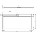 Ideal Standard i.Life Sprchová vanička litá 200 x 100 cm, písková T5235FT - galerie #4