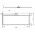 Ideal Standard i.Life Sprchová vanička litá 180 x 80 cm, bílá mat T5236FR - galerie #4