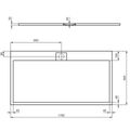 Ideal Standard i.Life Sprchová vanička litá 170 x 90 cm, betonově šedá T5239FS - galerie #4
