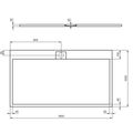 Ideal Standard i.Life Sprchová vanička litá 180 x 100 cm, úhlově černá T5245FV - galerie #4