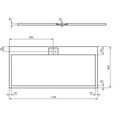 Ideal Standard i.Life Sprchová vanička litá 170 x 80 cm,  úhlově černá T5238FV - galerie #4