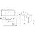 Jika Cube Skříňka s umyvadlem 100 cm, bílá lesk H4536511763001 - galerie #4