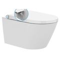 Sapho Veen Clean Závěsné WC s integrovaným bidetem, Rimless, bílá VE421