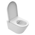 Sapho Veen Clean Závěsné WC s integrovaným bidetem, Rimless, bílá VE421 - galerie #1