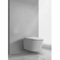 Sapho Veen Clean Závěsné WC s integrovaným bidetem, Rimless, bílá VE421 - galerie #2