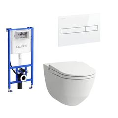 Laufen Cleanet Riva Set Bidetovací WC, tlačítko bílé a modul