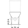 Geberit Selnova Compact WC mísa s hlubokým splachováním, vícesměrný vývod, Rimfree, bílá 500.478.01.7 - galerie #2