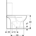 Geberit Selnova Compact WC mísa s hlubokým splachováním, vícesměrný vývod, Rimfree, bílá 500.478.01.7 - galerie #3
