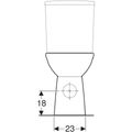 Geberit Selnova Comfort WC mísa, WC s hlubokým splachováním, vodorovný vývod, Rimfree, bílá 500.486.01.7 - galerie #3