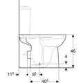 Geberit Selnova Comfort WC mísa, WC s hlubokým splachováním, vodorovný vývod, bílá 500.284.01.5 - galerie #3