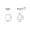 Ideal Standard i.Life B WC sedátko ultra ploché, SoftClose, bílá T500301 - galerie #5