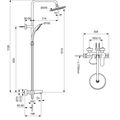 Ideal Standard Cerafine O Sprchový systém s vanovou baterií, chrom BC525AA - galerie #3