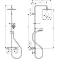 Hansgrohe Vernis Shape Sprchový systém Showerpipe 240 s termostatem, matná černá 26427670 - galerie #3