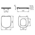 Ideal Standard Tesi WC sedátko,soft-close, bílá T3527V1 - galerie #4
