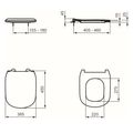 Ideal Standard Tesi WC sedátko ultra ploché soft-close, bílá T552201 - galerie #5