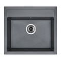 Sinks Solo 560 Granitový dřez bez odkapu, 56x51cm, titanium, ACRSO56051072
