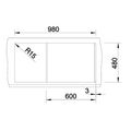 Blanco Metra XL 6 S Granitový dřez s odkapem oboustranné provedení, 100x50cm, káva, 515143 - galerie #3
