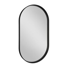 Sapho Avona Zrcadlo oválné 40x70 cm, černý rám AV400