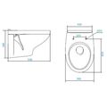 Laufen Boreal WC závěsné 35 x 53 cm, bílá H8213560000201 - galerie #4