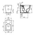 Ideal Standard i.life B WC mísa Rimless, bílá SmartGuard, T4616HY - galerie #5