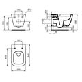 Ideal Standard i.life B WC závěsné Rimless, bílá, SmartGuard T4614HY - galerie #7