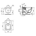 Ideal Standard i.life B WC závěsné Rimless s funkcí bidetu, bílá T534701 - galerie #5