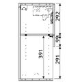 EBS EH60M1DB Skříňka horní výklopná pro mikrovlnnou troubu 60 cm, bílá lesk - galerie #1
